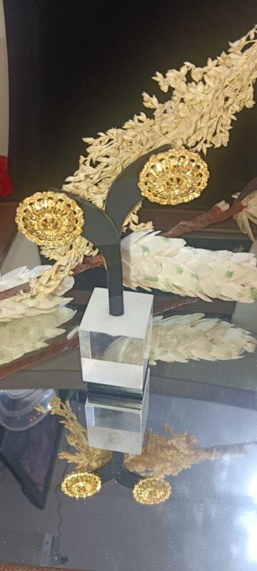 Golden Lotus Earring